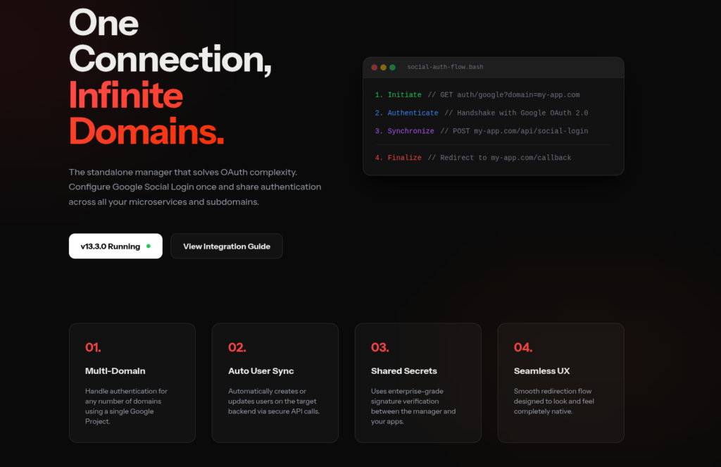 Social Auth Manager